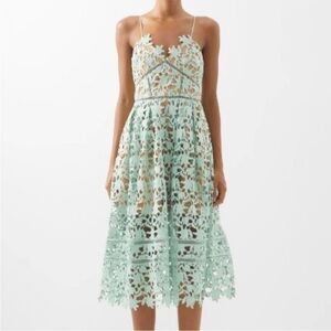 Self Portrait Azalea Dress Mint Green Size 2 NEW